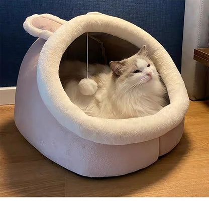Cartoon Cozy Pet Cave Bed