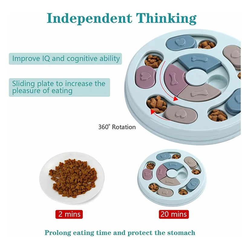Interactive Slow Feed Puzzle Bowl