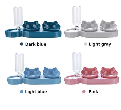 3-in-1 Tilted Pet Bowl