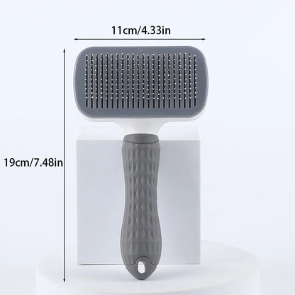 Self-Cleaning Pet Grooming Brush