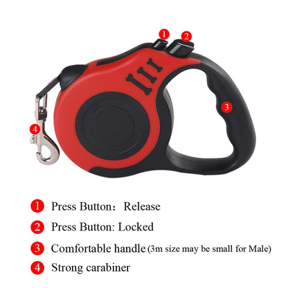 Retractable Dog Leash Control