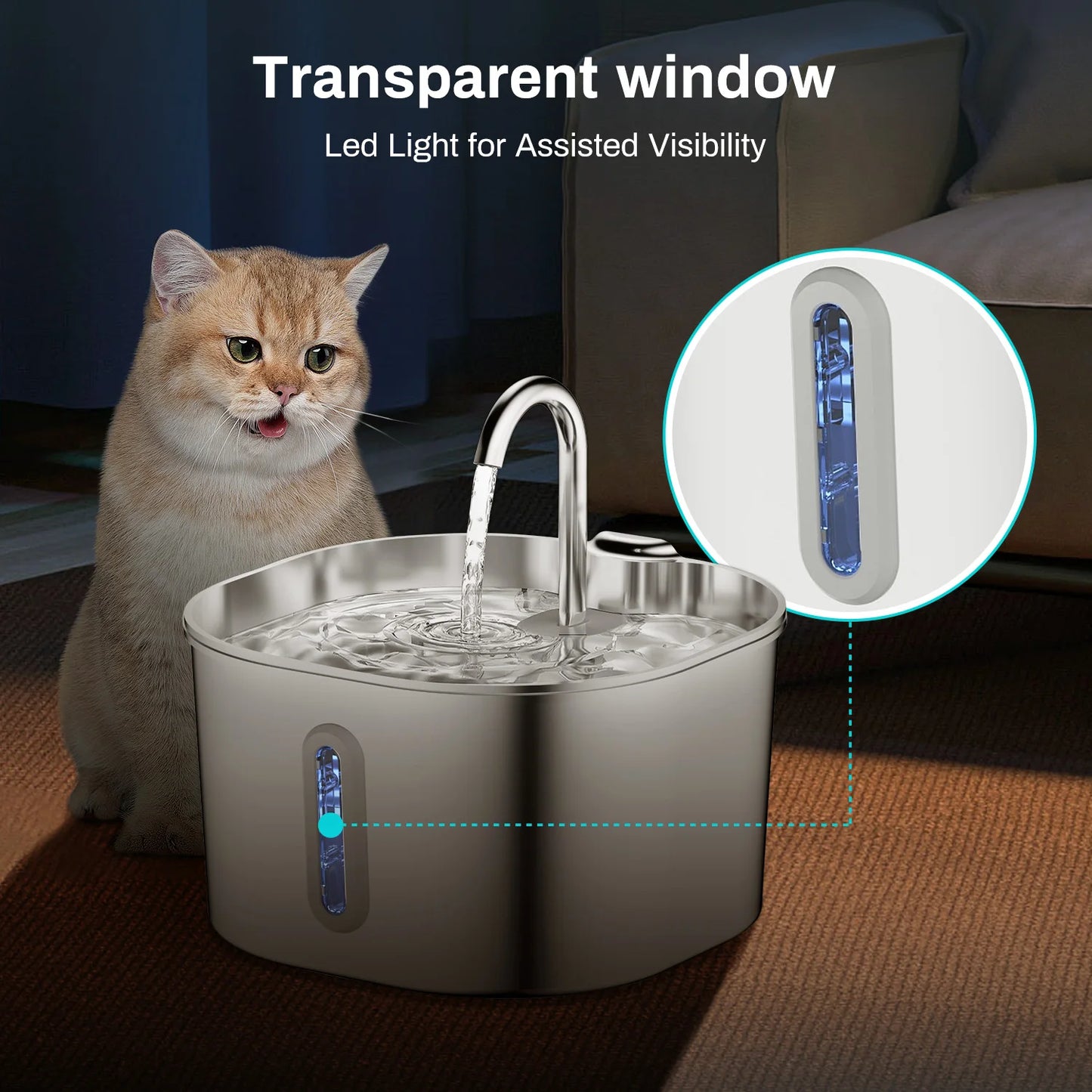 Stainless Steel Pet Fountain