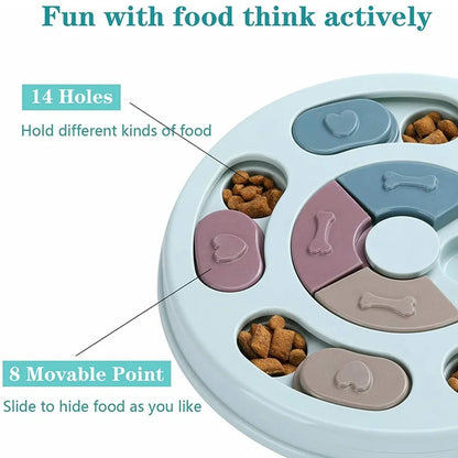 Interactive Slow Feed Puzzle Bowl