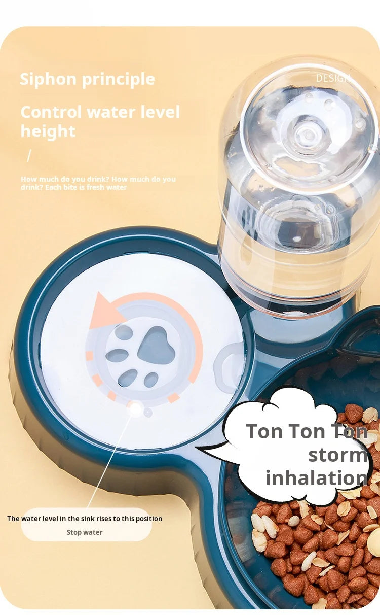 3-in-1 Tilted Pet Bowl