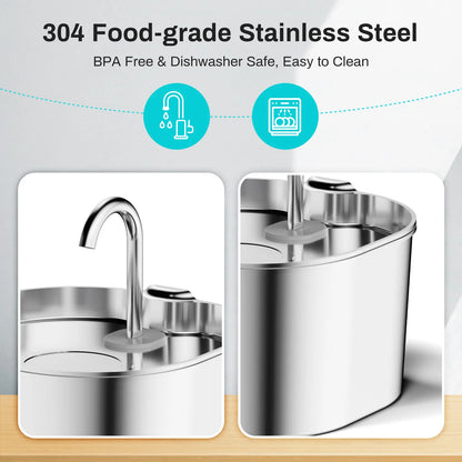 Stainless Steel Pet Fountain