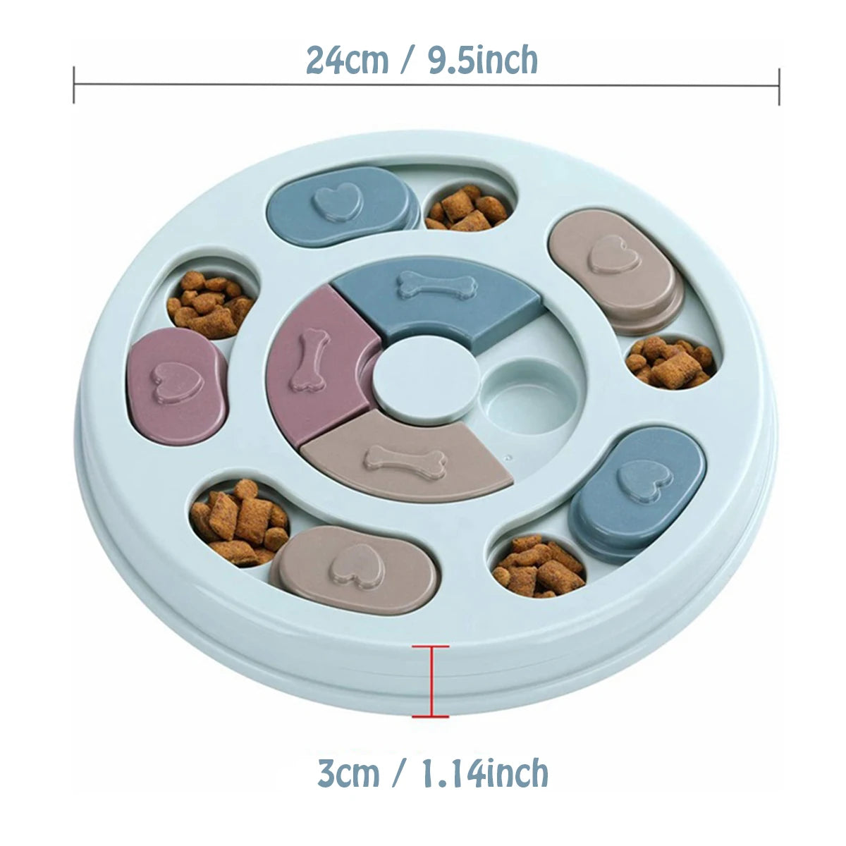 Interactive Slow Feed Puzzle Bowl