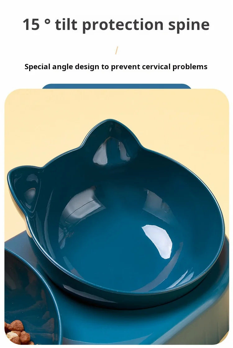 3-in-1 Tilted Pet Bowl