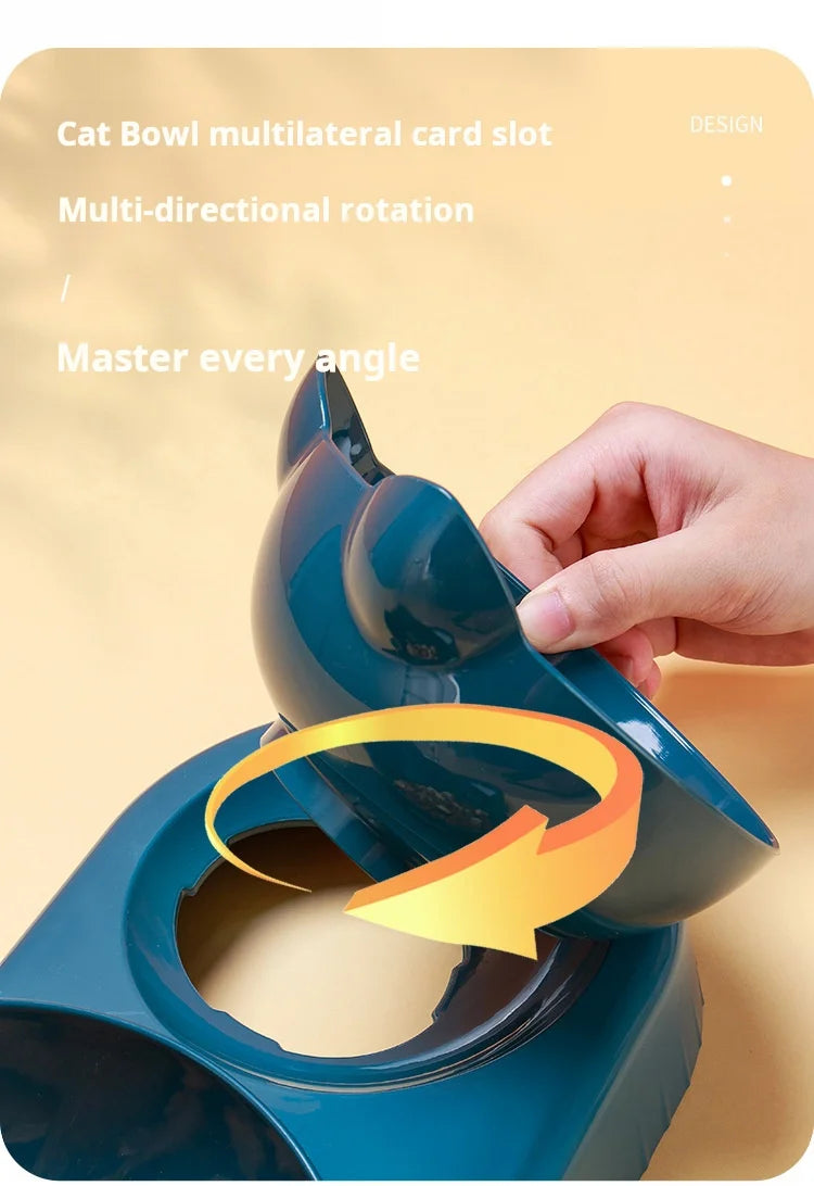 3-in-1 Tilted Pet Bowl