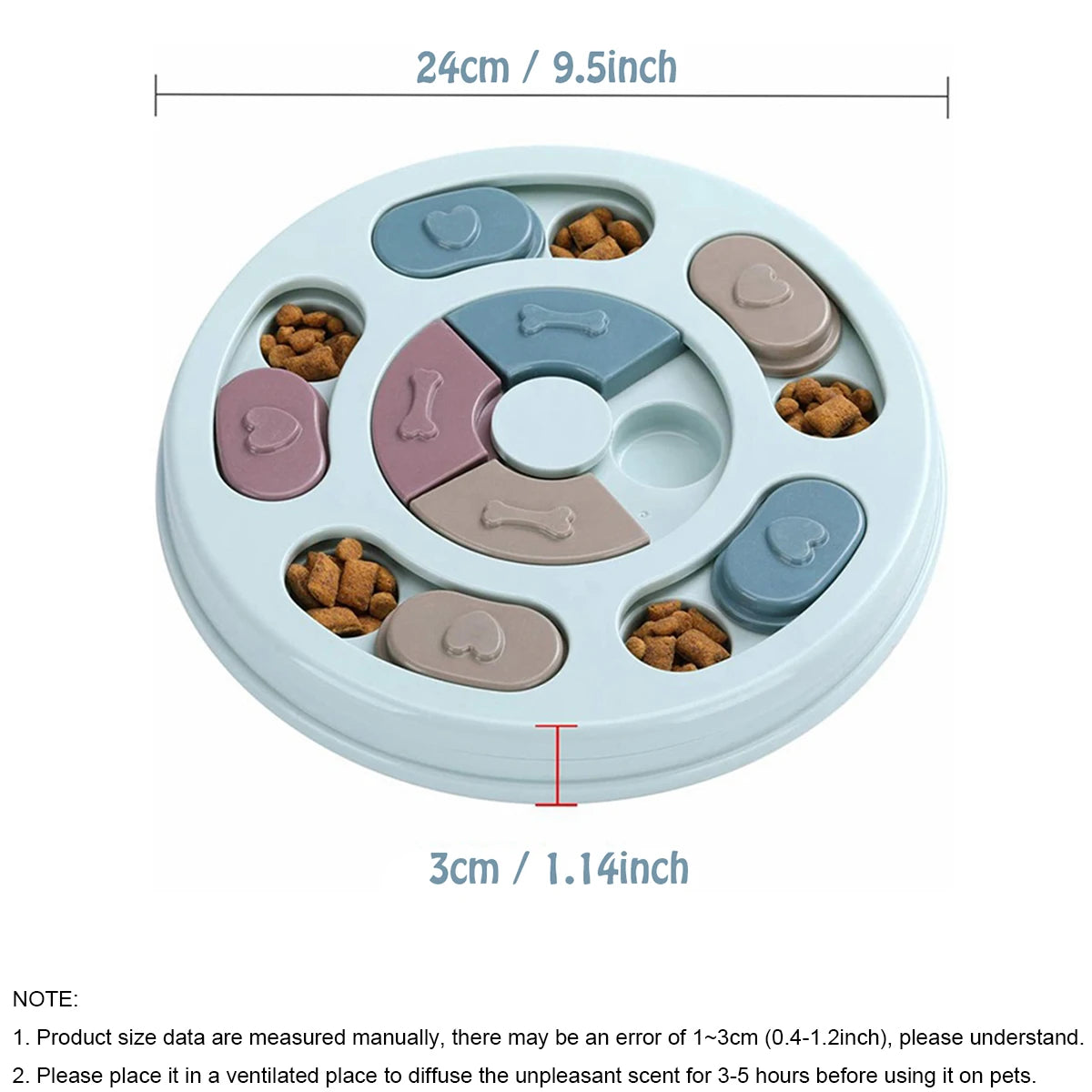Interactive Slow Feed Puzzle Bowl
