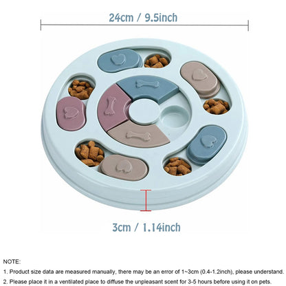 Interactive Slow Feed Puzzle Bowl